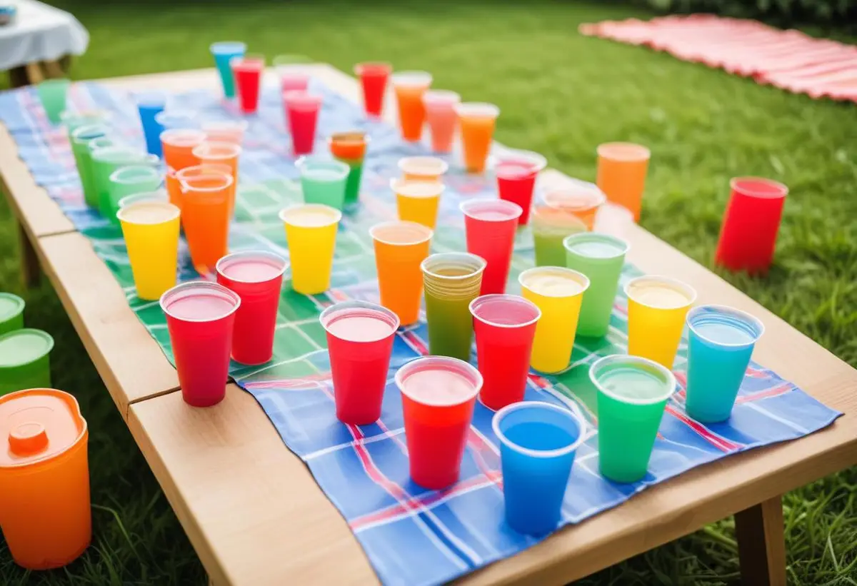 Flip cup illustration