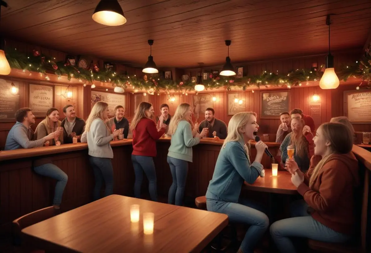 Norsk karaoke - sjung med vänner och familj! illustration