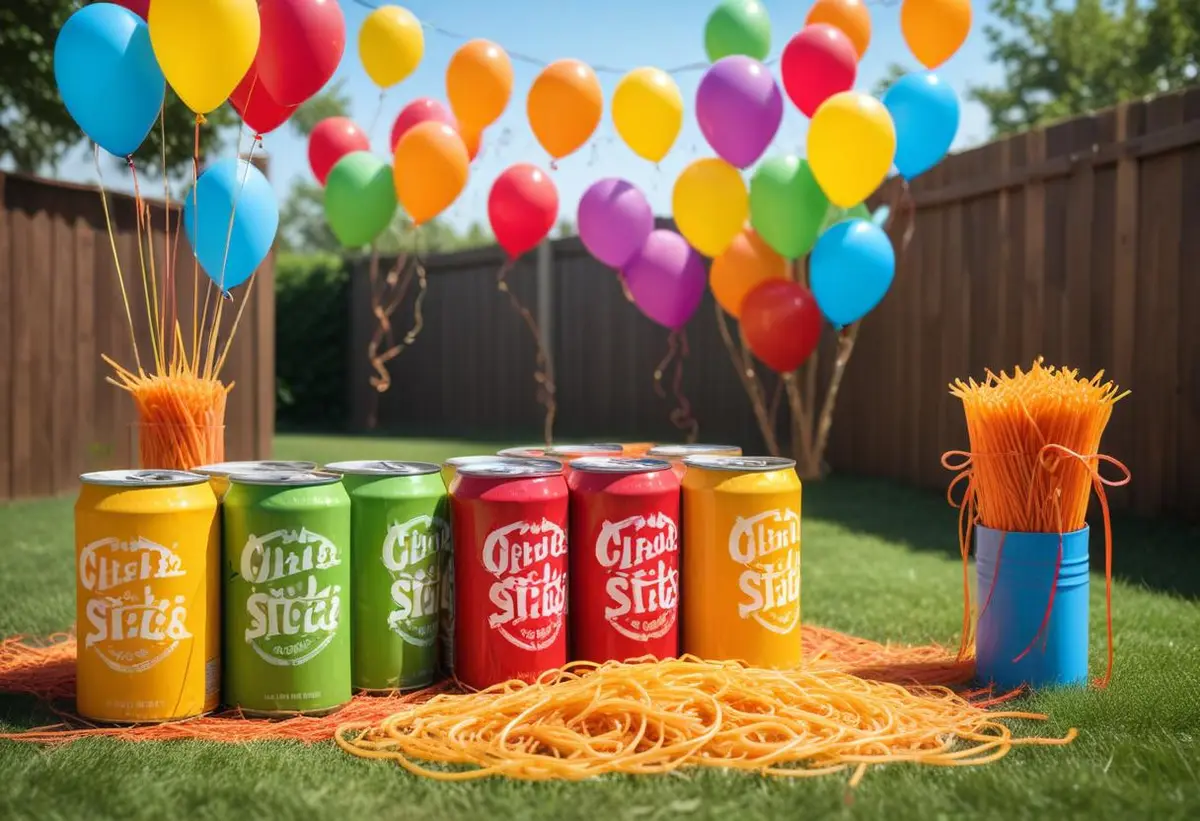 Så här använder du en spaghetti burk för att ha kul! illustration